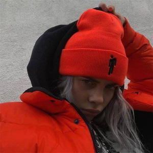 Offre Spéciale <span class=keywords><strong>Billie</strong></span> <span class=keywords><strong>Eilish</strong></span> tricot chapeau Hip Hop casquette hommes femmes broderie Logo 100% acrylique tricoté <span class=keywords><strong>bonnet</strong></span> chapeau - Product Image 4