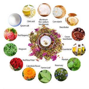 Bombes de bain détoxifiantes Yoni de haute qualité, parfum de fleurs et de rose, pétales biologiques, apaisant les nerfs, emballage personnalisé - Product Image 3