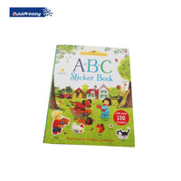 Brochure en carton de livre d'histoires anglais facile pour enfants de l'école d'art fantaisie à couverture souple imprimée personnalisée avec couleur du carton de papier de travail