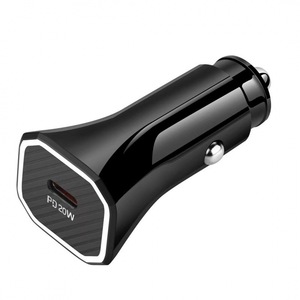 Car Charger Type C 20W PD Fast Charging For Vehicle USB-C <b>Port</b> 12V Input CE FCC Certified - Product Image 3