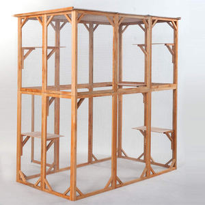 Yüksek kaliteli en ucuz ahşap kedi muhafaza kapalı kedi evi büyük kedi kafesi - Product Image 2