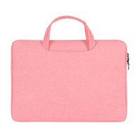 Sacoche pour ordinateur portable en nylon de 14 pouces personnalisée avec poignées escamotables |   Housse pour ordinateur portable avec doublure ultra-douce pour le travail et les voyages