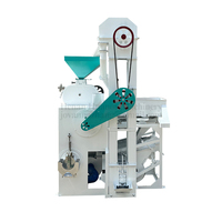 Décortiqueuse polisseuse à millet à moteur diesel Machine à décortiquer le riz Fraiseuse à grains Machine à décortiquer le riz