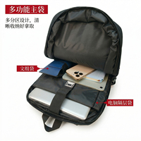 Sac à dos professionnel fin, imperméable, en tissu Oxford, léger et portable, capacité 20-35L, pour ordinateur portable, voyage, travail, bureau, avec coussin d'air