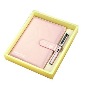 Diario Cuadernos de cuero, diarios personalizables Cuaderno con logotipo personalizado con bolígrafo y cuaderno de tapa dura Usb Juego DE REGALO/ - Product Image 6