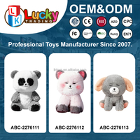 Jouet interactif pour chat Lucky Toys, peluche chaton qui miaule, qui fait bouger la queue et qui secoue la tête, jouet animé pour chaton, cadeau d'anniversaire pour enfant