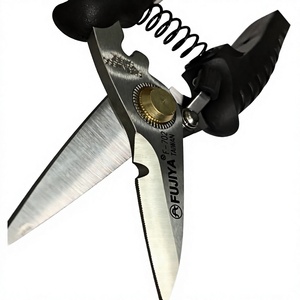 FUJIYA Industrial Stainless Steel Serrated Edge Multi-Purpose Shearing Scissors - Product Image 1