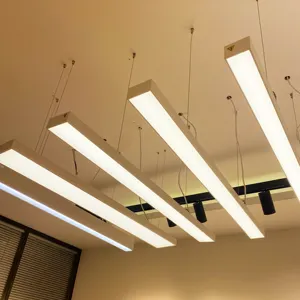 High Quality Modern Linear Lighting System 28W Aluminium Plastic Profile Recessed Ceiling Led Linear Pendant Light