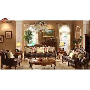 Divano classico in pelle di alta qualità soggiorno arabo mobili per la casa soggiorno sedie divani soggiorno A25