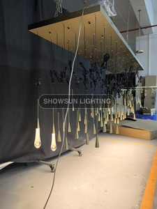 Lampadario a Goccia di Alta Qualità per Tavolo da Pranzo Rettangolare, Lampada a Sospensione Moderna di Lusso - Product Image 3