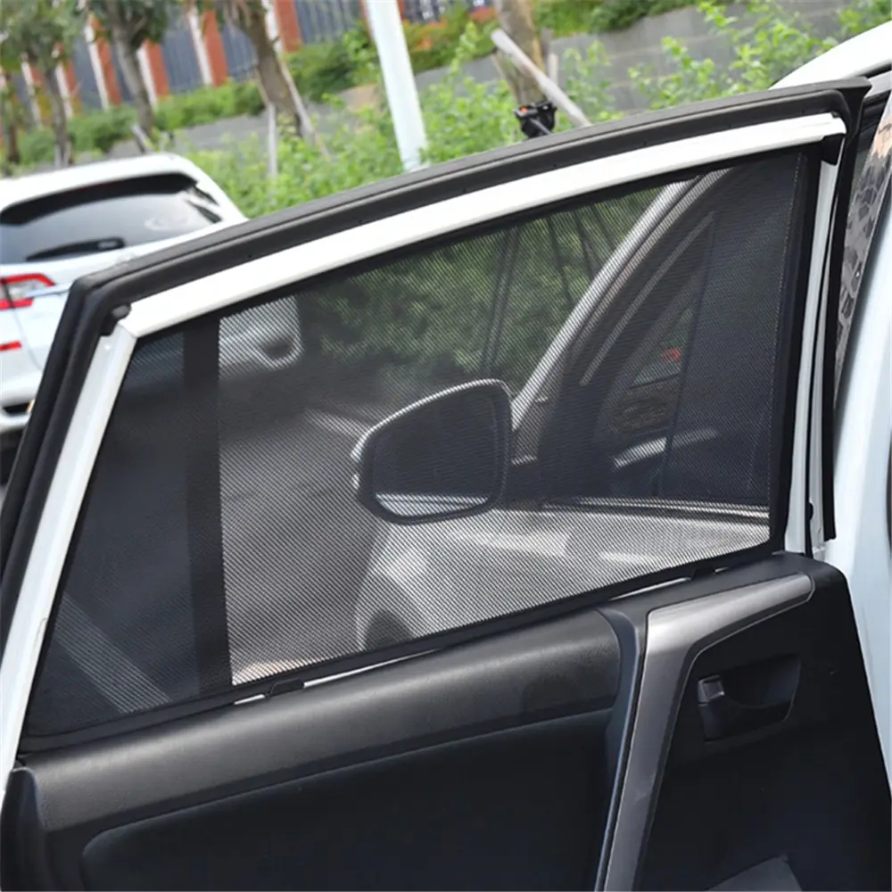 Car Sunshade Practical Foam Screen Magnetic Sunshade Sun Cover Car Protector Bag Silver OME Truck Suit Pcs SUV For Toyota Rush