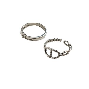 S925 Sterling Silver Pig Nose <b>Open</b> <b>Ring</b> Heart Shape For Women Retro Style Thai Silver Gift Jewelry - Product Image 5