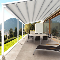 3 pièces justaucorps led rétractable moderne, éclairage de plafond, pergola, auvent, toit motorisé