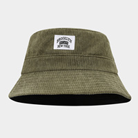 Sombrero de Pana Retro para Otoño e Invierno, Sombrero de Cubo Cálido y Grueso para el Sol