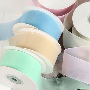 Ruban en mousseline de polyester effet gelée Zexiao 3,8 cm pour accessoires capillaires, nœuds, fleurs, emballages, sacs, fabrication artisanale DIY, Chine - Product Image 2