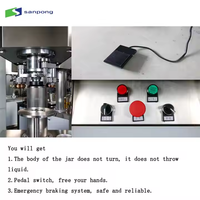 Prix usine professionnel entraîné électriquement semi-automatique en aluminium boîtes de conserve pour animaux de compagnie Machine à sceller les boîtes de conserve Machine à sertir les boîtes de conserve