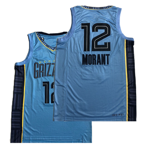 Mayorista #12 Morant Camisetas de <span class=keywords><strong>Baloncesto</strong></span> Verano Malla Transpirable Kit de Secado Rápido Personalizable Tallas Grandes Impreso Technics - Product Image 1
