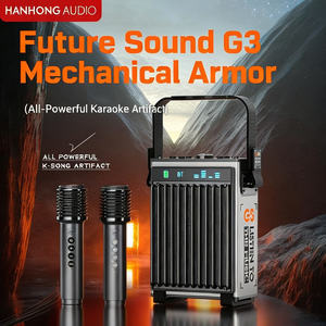 Speaker Bluetooth Portabel 90W Daya Tinggi dengan <span class=keywords><strong>2</strong></span> Mikrofon Nirkabel Mesin Karaoke Luar Ruangan untuk Pesta Berkemah - Product Image 2