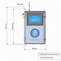 Analisa Kualitas Air Online Multi Parameter, Disinfektan, pH, ORP, DO, Konduktivitas, TDS, RS485, Pemantauan Cloud