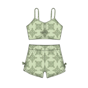 <span class=keywords><strong>Maillot</strong></span> de <span class=keywords><strong>bain</strong></span> pour enfants personnalisé, haut sans manches et short, <span class=keywords><strong>maillot</strong></span> de <span class=keywords><strong>bain</strong></span> hawaïen à séchage rapide pour bébés filles - Product Image 3