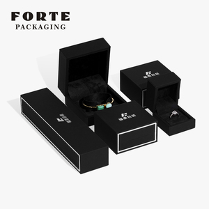 FORTE 2025 Boîte à bijoux en cuir PU avec logo personnalisé, nouvelle conception de boîtes d'emballage pour bijoux de luxe - Product Image 4