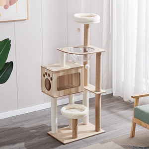 Árbol para Gatos con Forma de Cápsula Espacial, Torre para Gatos de Múltiples Niveles, Artículos para Mascotas - Product Image 2