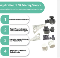 Layanan Pencetakan 3D Plastik Resin Putih Baja Tahan Karat Prototyping Cepat dengan Printer 3D SLS SLA dari Pabrik OEM Cina