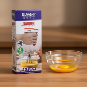ซิลวาน โฮม ไม้ตีไข่แบบมือหมุน อุปกรณ์ครัวสำหรับผสมไข่ - Product Image 3