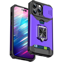 Nouvelle coque de téléphone antichoc hybride TPU PC avec anneau magnétique pour iPhone 16 Pro Max 15 14 13 12 11 XR XS Max