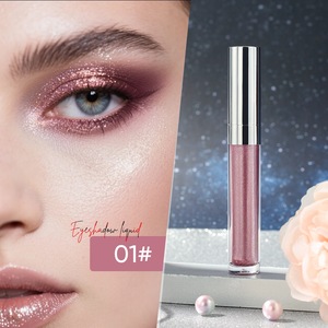 Hot Selling Personality High Pigment Private Label Liquid Eyeshadow 5-Color Ultra-Shiny <strong>Silver</strong> Tube Eyeshadow Liquid <strong>Eye</strong> <strong>Makeup</strong> - Product Image 5