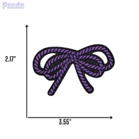 3.5 pouces Double Corde Broderie Arc Patch Mignon Sergé Tissu Résine Plastique pour Chapeau Vêtements Accessoires Sacs Vêtements Décoration