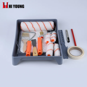 Kit d'outils pour peintre avec <span class=keywords><strong>rouleau</strong></span> à <span class=keywords><strong>peinture</strong></span> et ruban de <span class=keywords><strong>masquage</strong></span> et bâton en plastique - Product Image 6