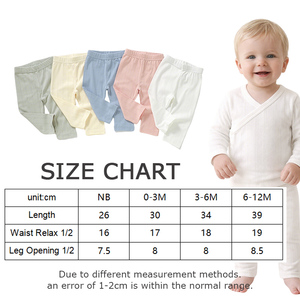 Pointelle Jacquard Sommer Atmungsaktive Baby-Hose mit Elastischem Bund Neugeborenen-Windelhose - Product Image 5