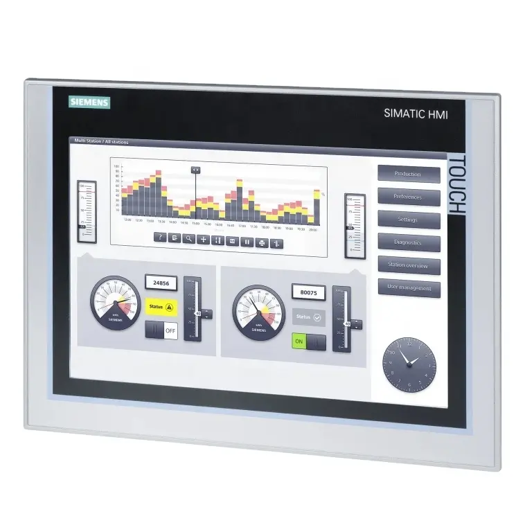 Siemens SIMATIC HMITP1200コンフォート6AV2124-0MC01-0AX0コンフォートパネルタッチ操作12インチTFTディスプレイ1280x800ピクセル