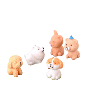 Bonne qualité Chunjun <span class=keywords><strong>Mini</strong></span> mignon paysage résine Simulation dessin animé bricolage chien décoration accessoires - Product Image 1