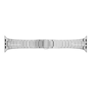 Bracelet de montre vintage en acier inoxydable de luxe avec fermoir papillon réglable pour montre 20 cm (38-49 mm) - Product Image 1