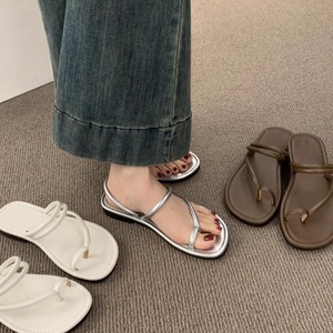 <span class=keywords><strong>Sandali</strong></span> piatti semplici e versatili da donna <span class=keywords><strong>per</strong></span> l'estate al <span class=keywords><strong>mare</strong></span>, alla moda, casual, con suola morbida e comodi - Product Image 3