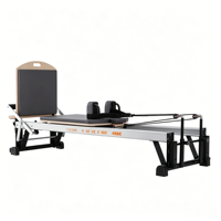 Reformer Pilates Professionnel Haut de Gamme avec Cadre en Aluminium pour Salle de Sport, Studio de Pilates et Musculation