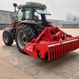Tractor Rojo con Implemento de Labranza Rotativa 1BQ-3.0 para Cultivo Agrícola - Product Image 2