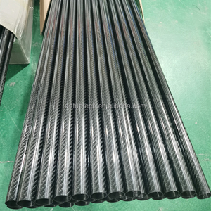 เสาคาร์บอนไฟเบอร์แบบยืดหดได้ทรงกลม OEM UD พร้อมข้อต่อท่อสี่เหลี่ยมสำหรับทำความสะอาดกระจกและใช้กับอุปกรณ์สกี - Product Image 5