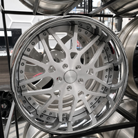 Cerchi Forgiati in Alluminio 6061-T6 di Grado Aerospaziale, Design a Raggi Intrecciati, Ruote a Profilo Ribassato per Auto di Lusso e SUV