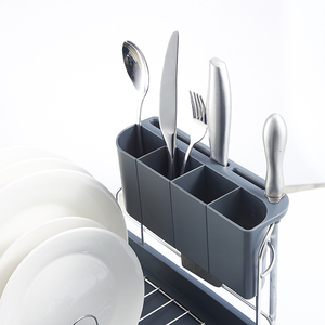 Expansible profundo plato <span class=keywords><strong>de</strong></span> secado Rack negro con utensilio titular en el lavabo. En el fregadero o en contra plato <span class=keywords><strong>escurridor</strong></span> - Product Image 5