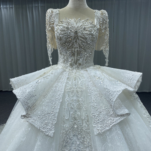 Jancember MN189 alla moda eleganti abiti <span class=keywords><strong>da</strong></span> <span class=keywords><strong>sposa</strong></span> con perline pesanti abiti <span class=keywords><strong>da</strong></span> <span class=keywords><strong>sposa</strong></span> <span class=keywords><strong>per</strong></span> donna - Product Image 2