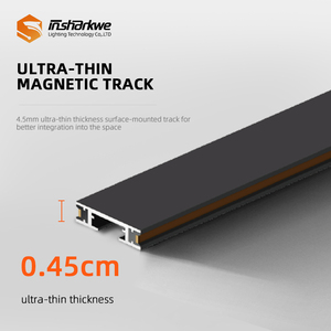 5mm Ultra Narrow LED Magnetic Track Light System DC24V Zigbee Smart Tuya Dimmable Linear Aluminum Magnet Track <strong>Lamp</strong> Rail - Product Image 2