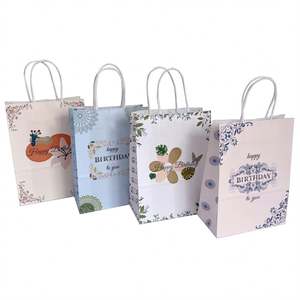 KUAIMA 22*11*27cm Sac Personnalisé Goodie Bag Sacs Cadeaux en Papier Kraft pour Anniversaire d'Enfants - Product Image 6