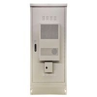 Armoire d'alimentation télécom extérieure personnalisable à une/deux portes Boîte de sortie de type rack sur pied étanche en usine