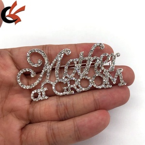 Broches decorativos de diamantes brillantes, broches de cristal de diamantes de imitación para boda y compromiso para niños, madre de novia, novio - Product Image 5