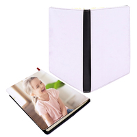 Carnets vierges en cuir pour sublimation, logo personnalisé, impression intégrale, format A6, promotion, journal imprimé blanc