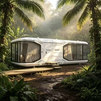 Maison préfabriquée de luxe Royalstar H40 Ultra en structure acier, maisons préfabriquées pour immeuble de bureaux, cuisine, salle de sport, ou complexe hôtelier de 40 pieds