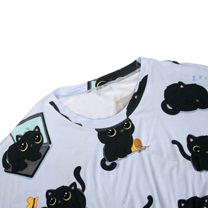 ชุดนอนผู้หญิงทรงหลวม เสื้อเชิ้ตใส่นอน ผู้ผลิตเสื้อผ้า OEM สร้างแบรนด์ของคุณเอง ชุดนอนคุณภาพสูงสำหรับผู้หญิง - Product Image 4